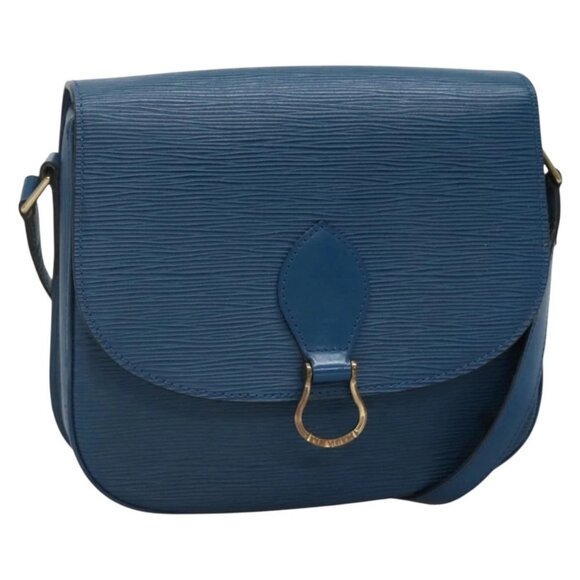 LOUIS VUITTON Epi Saint Cloud GM Shoulder Bag Toledo Blue M52195 LV Auth gh570 - Picture 1 of 16